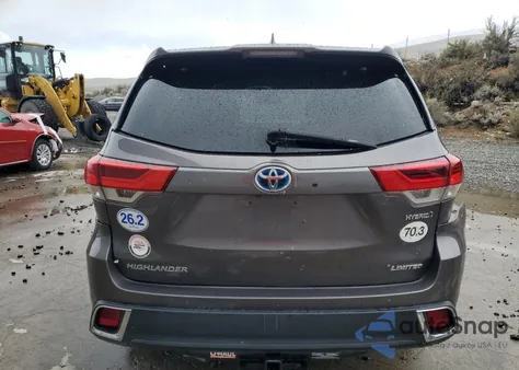 2019 Toyota Highlander Hybrid Limited/Ltd Platinum from USA, damaged, VIN 5TDDGRFH8KS070876